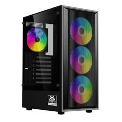 GABINETE ARKHAM VORUS ECO 4 FAN ARGB VIDRIO TEMPLADO ATX