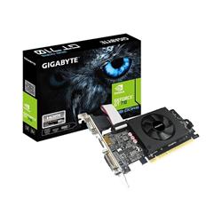 PLACA VIDEO GIGABYTE PCI-E 2GB DDR3 GT710 64BIT VGA-DVI-HDMI (GV-N710D3-2GL)
