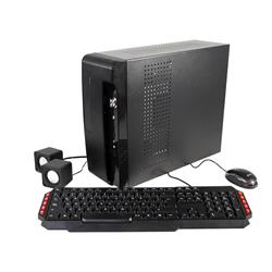 KIT GABINETE SLIM BLACK KELIX CON TECLADO Y MOUSE 