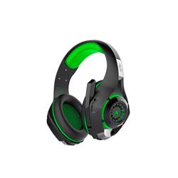 AURICULAR GAMER NISUTA 300L VERDE VINCHA 3.5MM LED C/MIC PS4 NSAUG300L