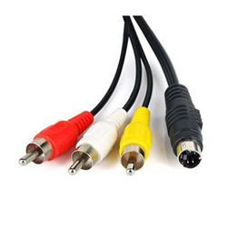 CABLE S-VIDEO 7M A 3 RCA 1.80MTS CAU-018 MX7