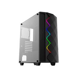 GABINETE GAMER MAGNUM TECH 235GM LUCES RGB FRENTE SIN FUENTE (MT-235GM)