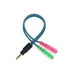 ADAPTADOR 2 PLUG STEREO HEMBRA A MACHO DE 4 CONTACTOS (NSADST2ST2)