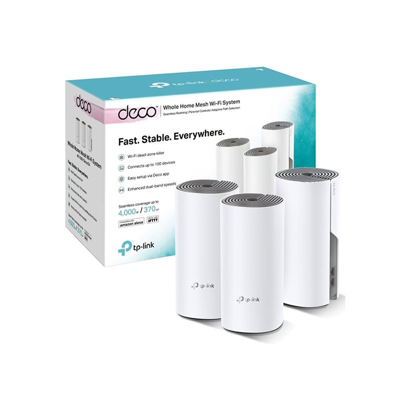 ACCESS POINT TP-LINK DECO E4 PACK DE 3 MESH AC1200 WIFI SYSTEM